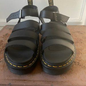 Women's Doc Marten Sandals, Style Blaire in Black, Size 9